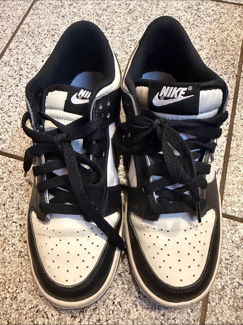 Nike Black and White Retro Low-Top Sneakers